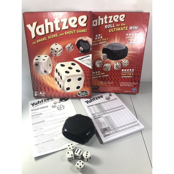Hasbro Other - Yahtzee Hasbro Gaming Shake, Score & Shout Game With Easy Black Shaker Cup